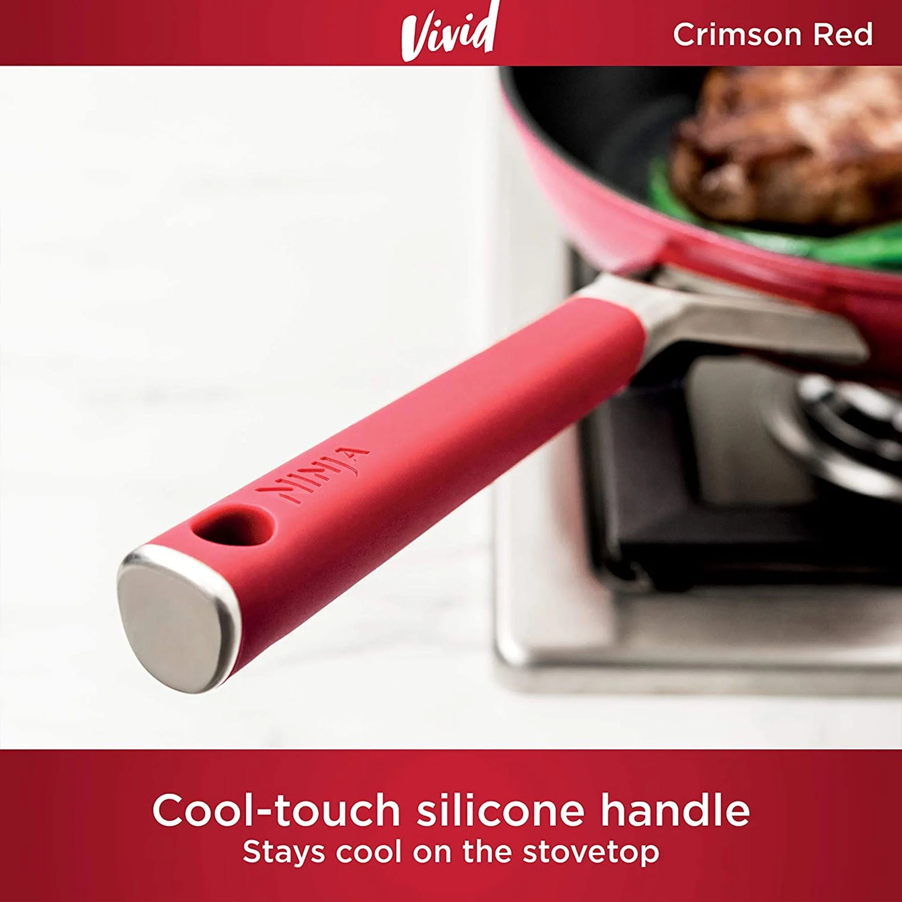 Ninja Foodi Neverstick Vivid Oven Safe 8 Piece Pots and Pans Cookware Set