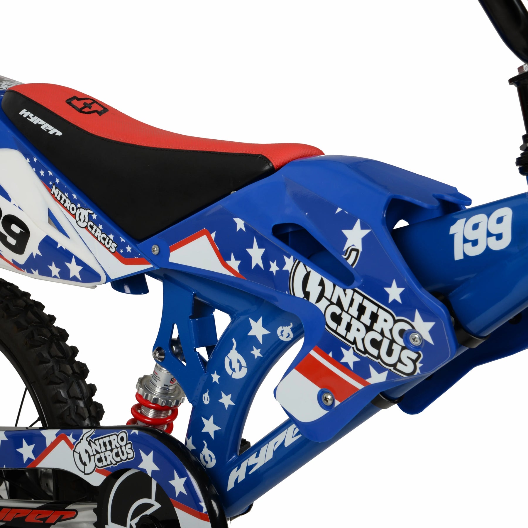 16" Hyper Bicycles Nitro Circus Motobike, Blue, Unisex, Child, Kids Age 4 - 8 Years
